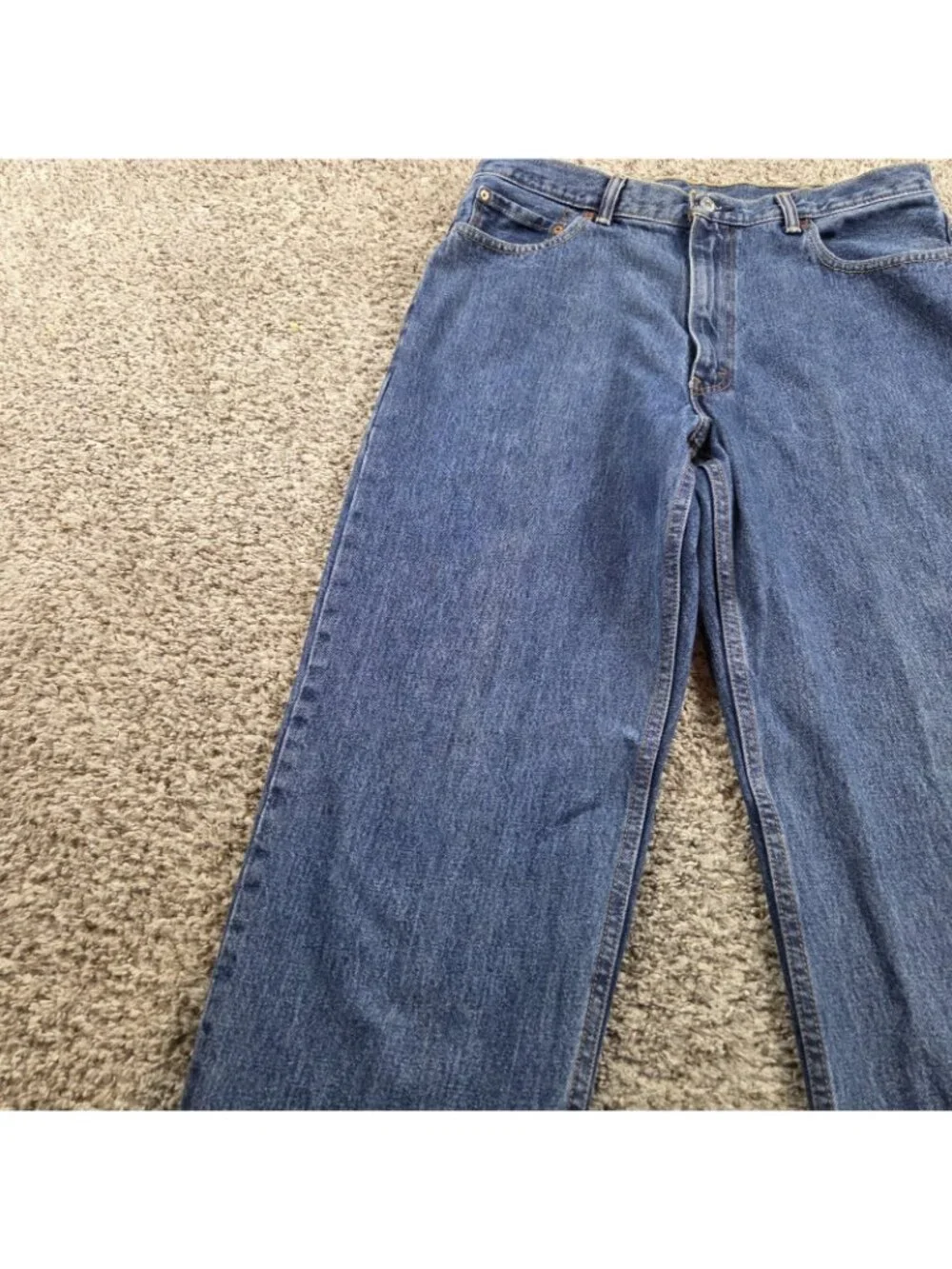 Levis 550 Jeans Mens 36x34 Relaxed Straight Dark Wash Retro Denim